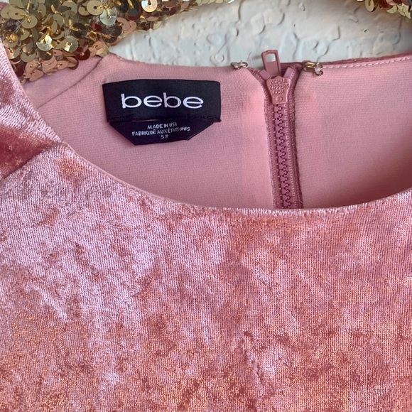 Pink Bodycon dress - crushed velvet - Picture 2 of 11